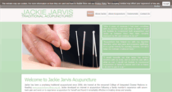 Desktop Screenshot of jackiejarvisacupuncture.co.uk